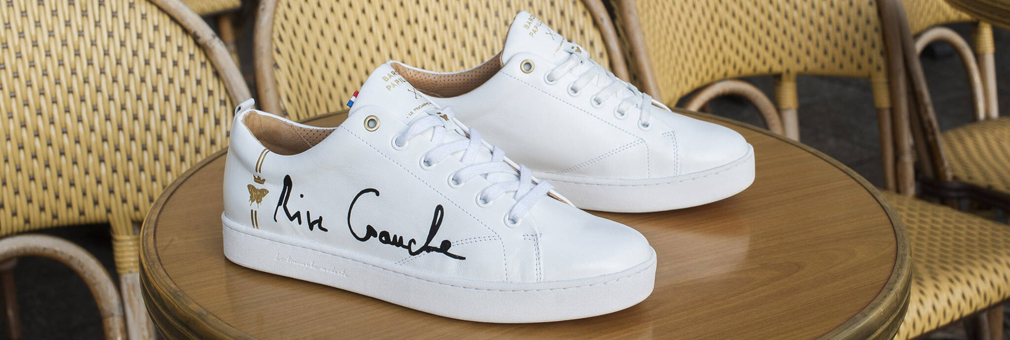 Personnalisez vos sneakers Createur de Sneakers haut de gamme et ethiques fabriquees en France Baron Papillon Sneakers Made in France