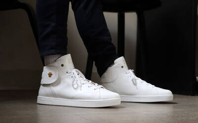 Sneaker Baron Papillon Mid white BM-05-01 - Latérale