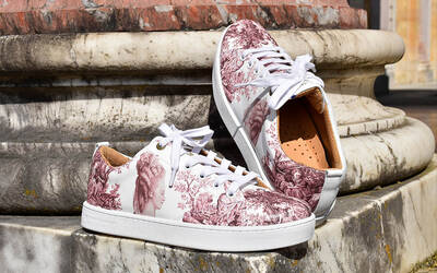 Sneakers Baron Papillon Basse Marie-Antoinette vieux rose