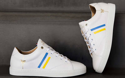 Sneaker Baron Papillon Basse Bleu/Jaune Soutien Ukraine