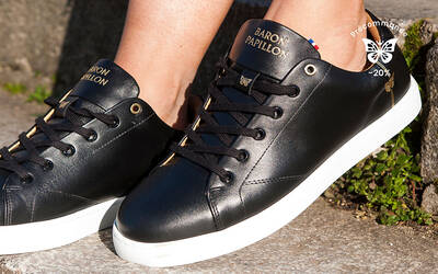 Sneaker Baron Papillon Basse noire