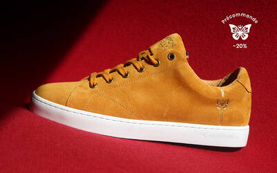 Sneaker Baron Papillon Basse velours curry