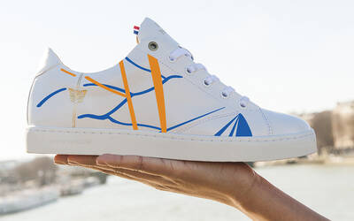 Sneaker blanc Baron Papillon x AGR