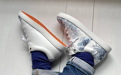 Sneaker Baron Papillon Basse Marie-Antoinette bleu