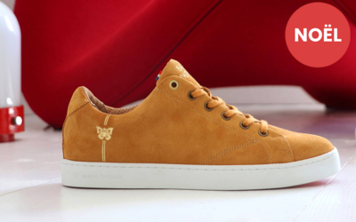 Sneaker Baron Papillon Basse velours curry