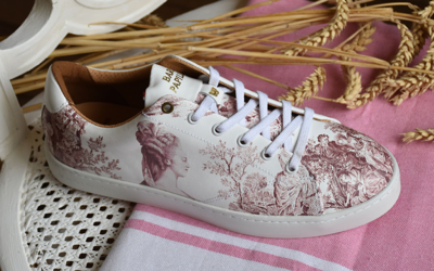 Sneakers Baron Papillon Basse Marie-Antoinette vieux rose