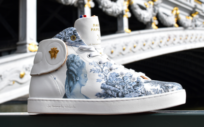 Sneakers Baron Papillon Mid Marie-Antoinette BM-48-01 - laterale