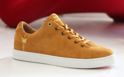 Sneaker Baron Papillon Basse velours curry