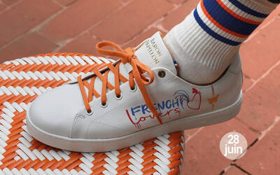 Sneaker Baron Papillon Basse Blanche French Lovers