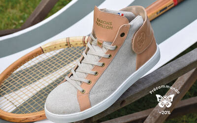 Sneakers Barons Papillom basse toile champagne
