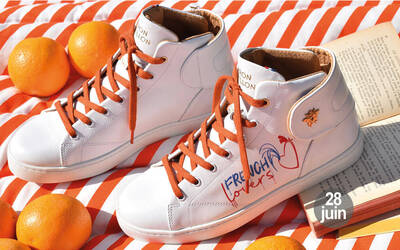 Sneaker Baron Papillon Mid blanche French Lovers