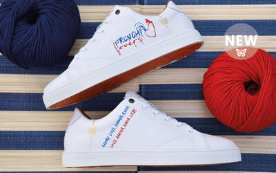 Sneaker Baron Papillon Basse Blanche French Lovers