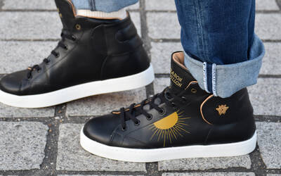 Sneaker Baron Papillon Mid Noire Mille Feux