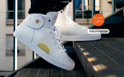 Sneaker Baron Papillon Mid blanche Mille Feux