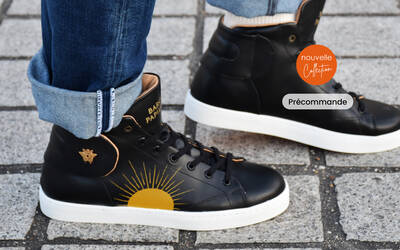Sneaker Baron Papillon Mid Noire Mille Feux