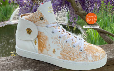 Sneaker Barons Papillom Mid Marie-Antoinette Ocre Fleur de  Lys