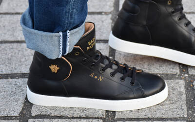 Sneaker Baron Papillon Mid initiales