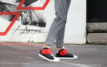 
      Sneaker Baron Papillon Mid Scratch noir/rouge
  