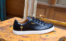 
      Baron Papillon Low Black Initials Sneaker
  