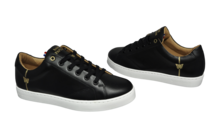 
      Baron Papillon Low Black Initials Sneaker
  