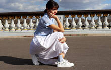 
      Sneaker blanc Baron Papillon Paris, mon amour
  