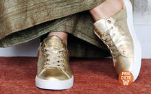 
      Sneaker Mule Baron Papillon Champagne doré
  