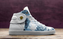 
      Sneaker Baron Papillon Mid Marie-Antoinette bleue
  