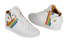 
      Sneaker Baron Papillon Mid blanche Rainbow
  