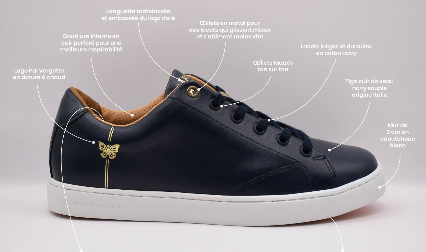 Barons Papillom Basse navy