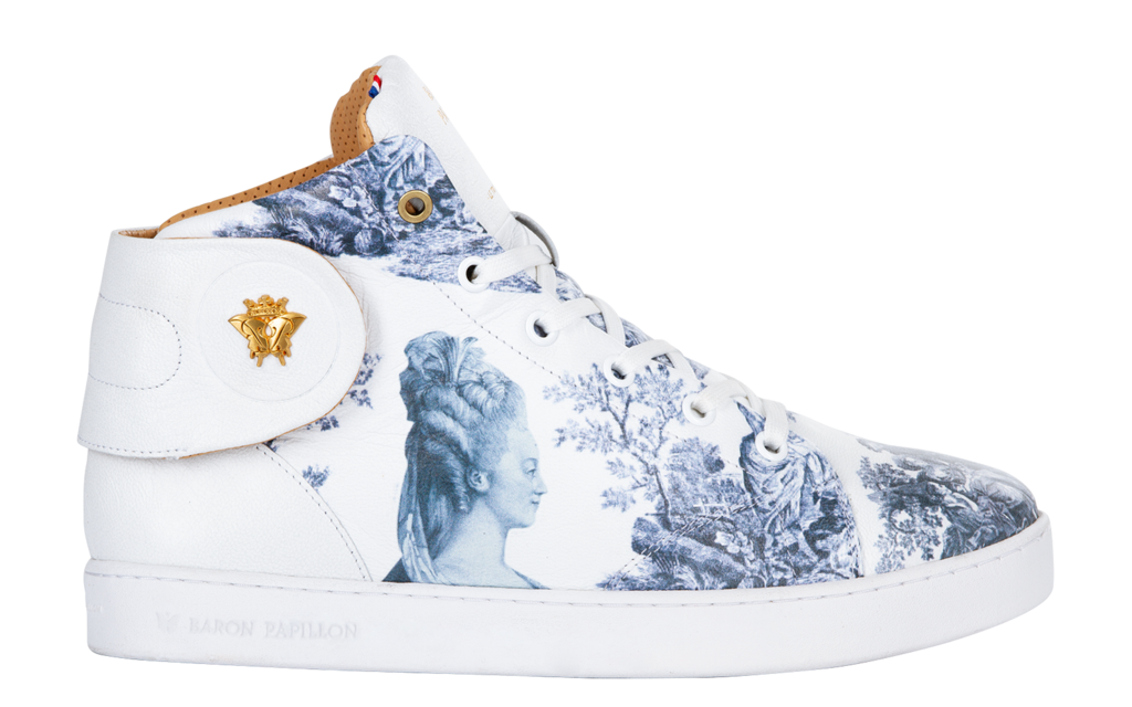 
      Sneaker Baron Papillon Mid Marie-Antoinette bleue
  