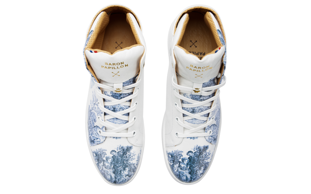 
      Sneaker Baron Papillon Mid Marie-Antoinette bleue
  