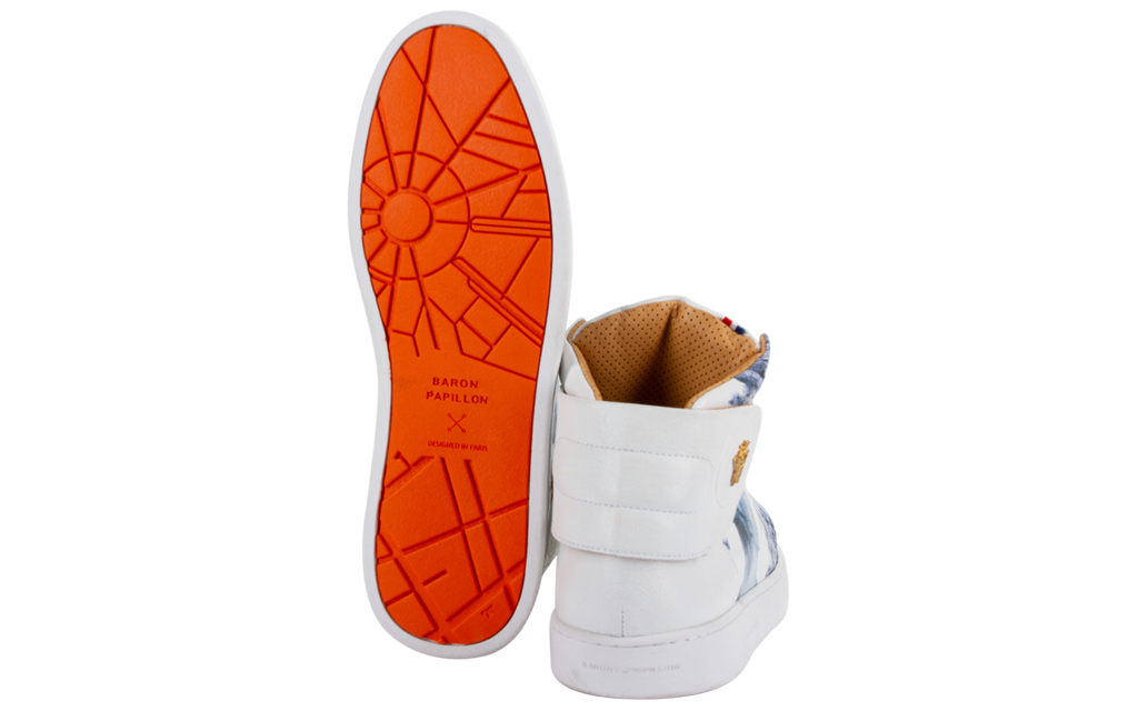 
      Sneaker Baron Papillon Mid Marie-Antoinette bleue
  