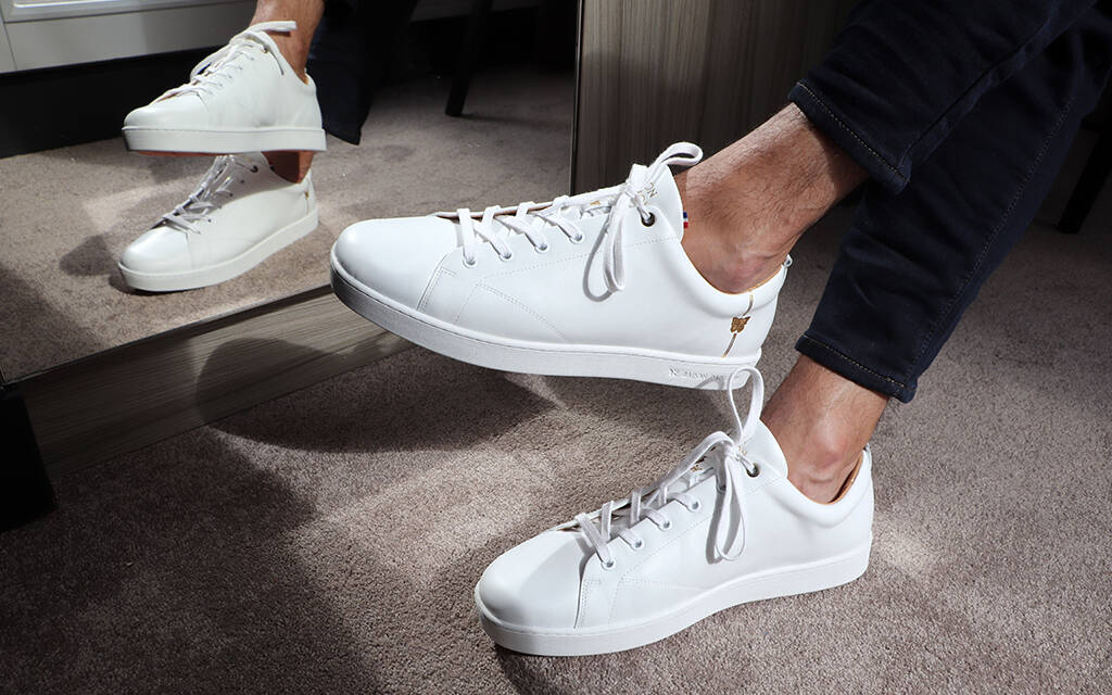 chaussure blanche basse