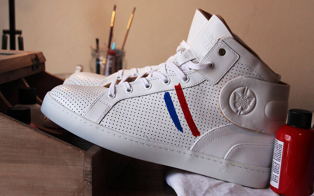 
      Sneaker Baron Papillon Mid Frenchy White Perforated
  