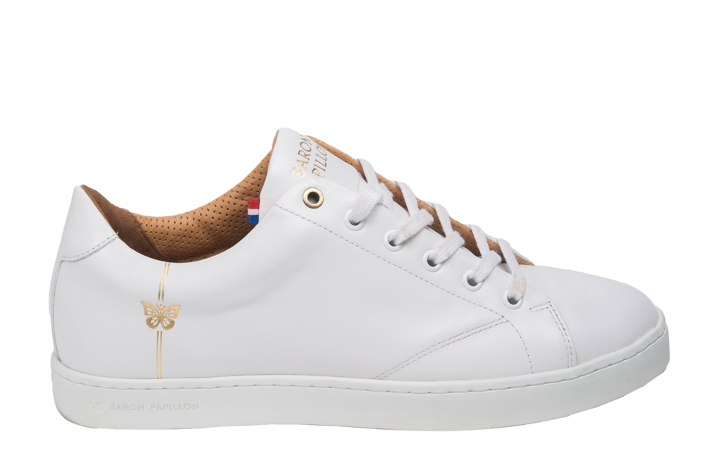 
      Sneaker Baron Papillon Basse blanche initiales
  