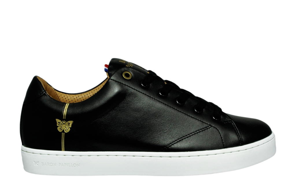 
      Baron Papillon Low Black Initials Sneaker
  
