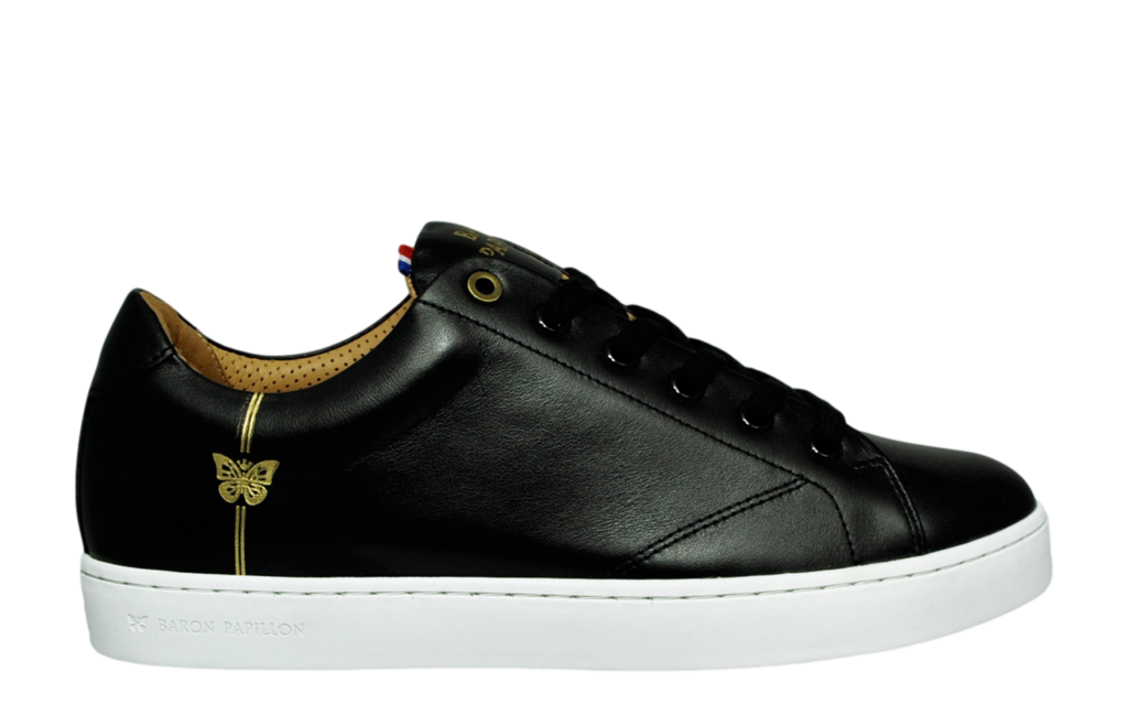 
      Sneaker Baron Papillon Basse noire initiales
  