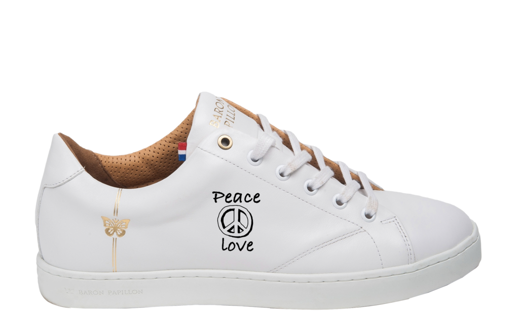 
      Sneaker blanc Baron Papillon Peace & Love
  