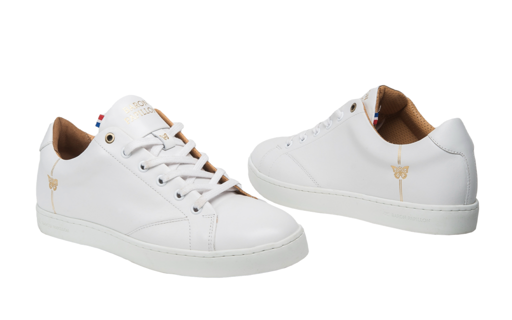 
      Sneaker Baron Papillon Basse blanche initiales
  