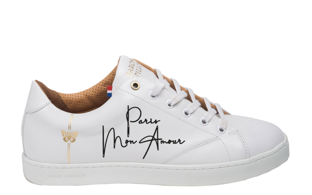 
      Sneaker blanc Baron Papillon Paris, mon amour
  