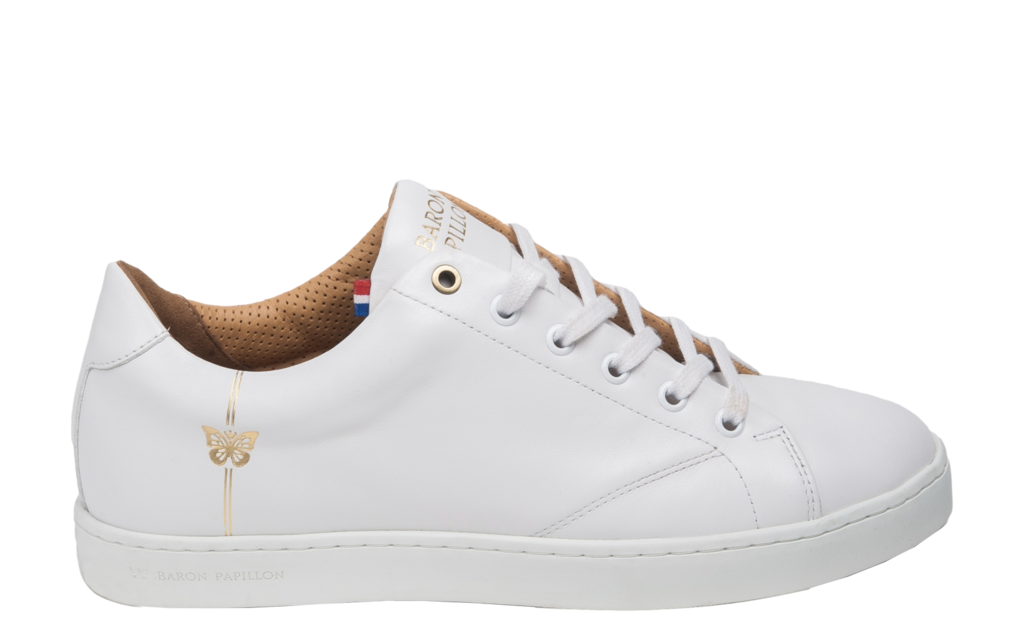 
      Sneaker Baron Papillon Basse blanche initiales
  