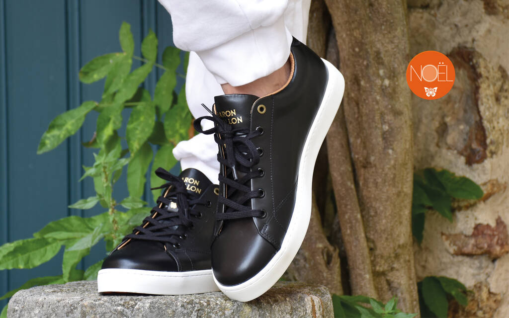 Shoes Sneaker Baron Papillon Low Black Baron Papillon Sneakers Made in France