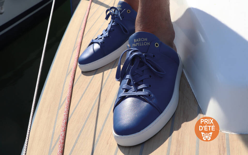 
      Sneaker Mule Baron Papillon Bleue
  