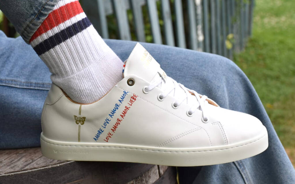 
      Sneaker Baron Papillon Basse Blanche French Lovers
  