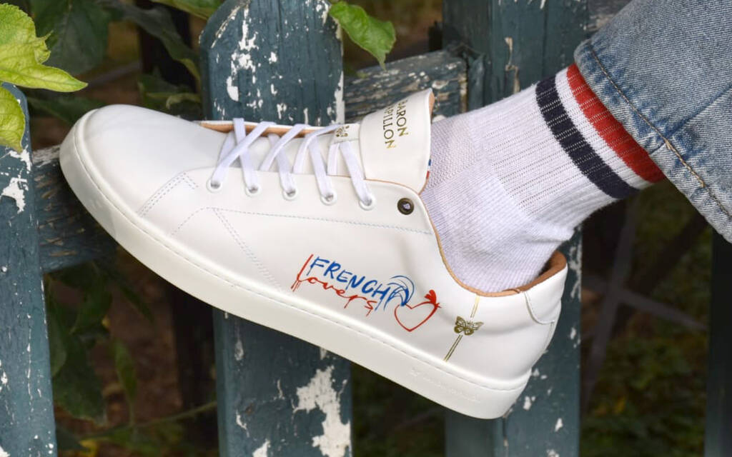 
      Sneaker Baron Papillon Basse Blanche French Lovers
  