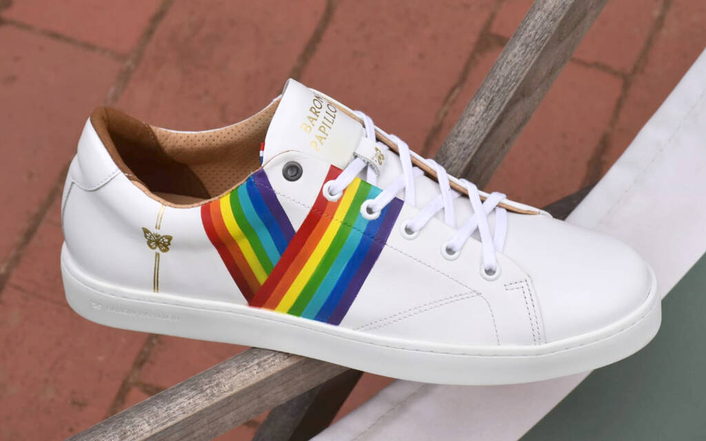 
      Sneaker Baron Papillon Basse blanche Rainbow
  