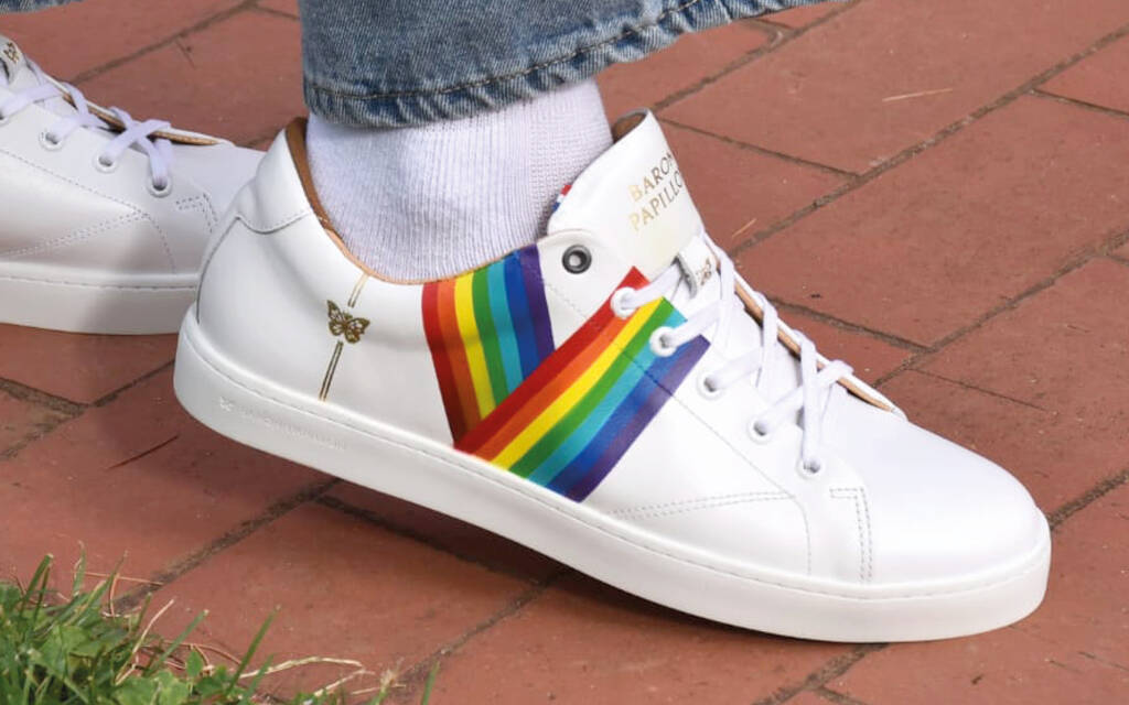 
      Sneaker Baron Papillon Basse blanche Rainbow
  