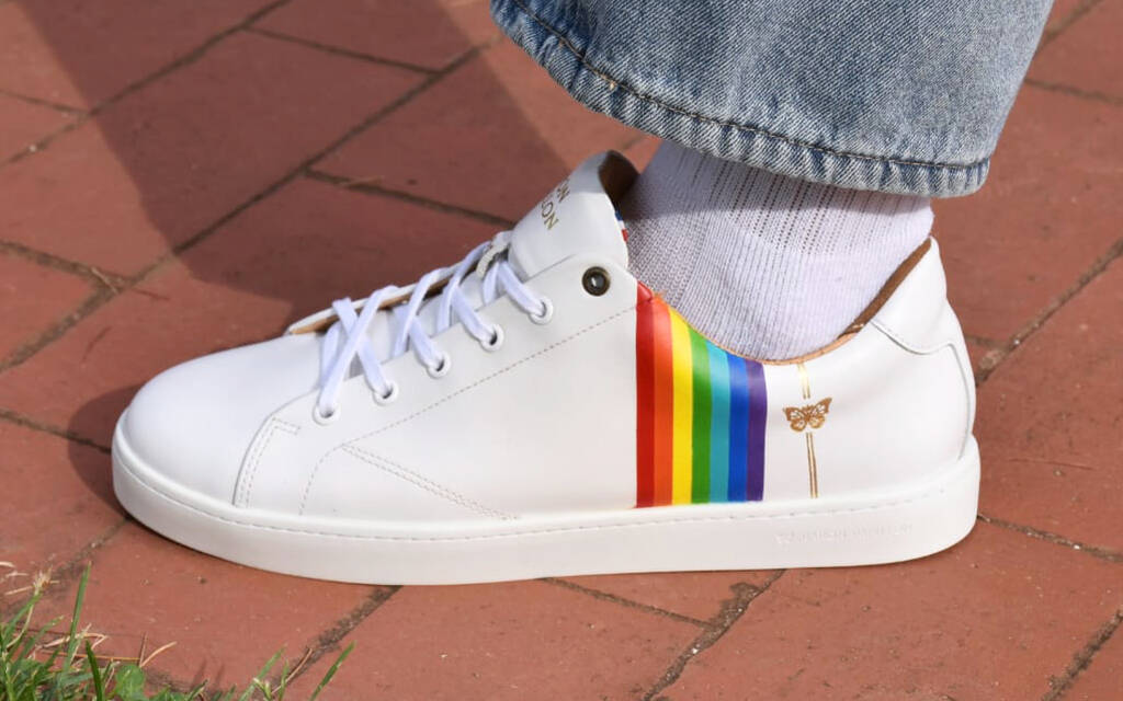 
      Sneaker Baron Papillon Basse blanche Rainbow
  