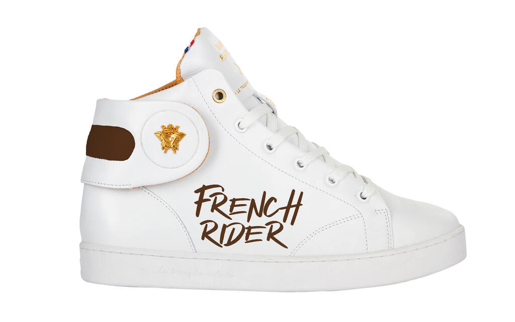 
      Sneaker Baron Papillon Mid blanche Rider
  