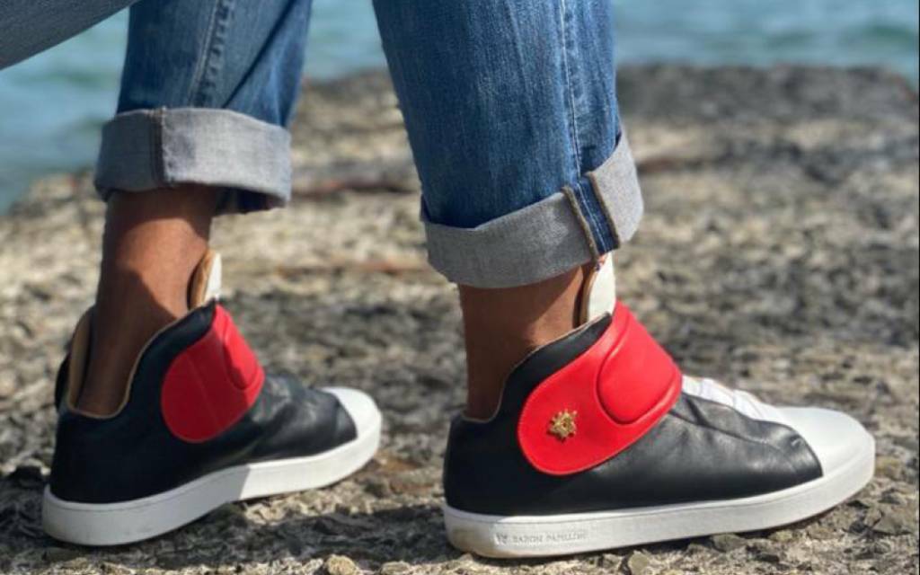 
      Sneaker Baron Papillon Mid Scratch noir/rouge
  